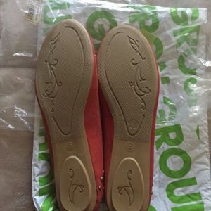 Brand New Sociology Flat Red Shoes